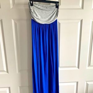 Strapless maxi dress